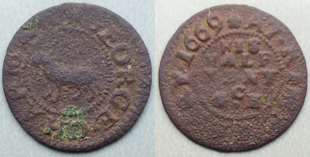 Kyme (South), George Chapman 1669 halfpenny